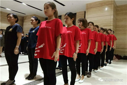 仪仗队强化训练，备战FB体育官网宣导大会！