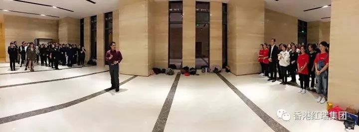 仪仗队强化训练，备战FB体育官网宣导大会！